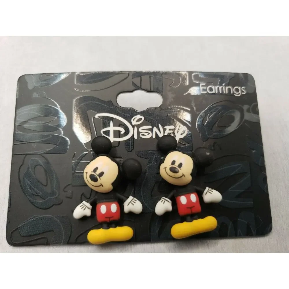 Disney Mickey Mouse Movable Pierced‎ Earrings New